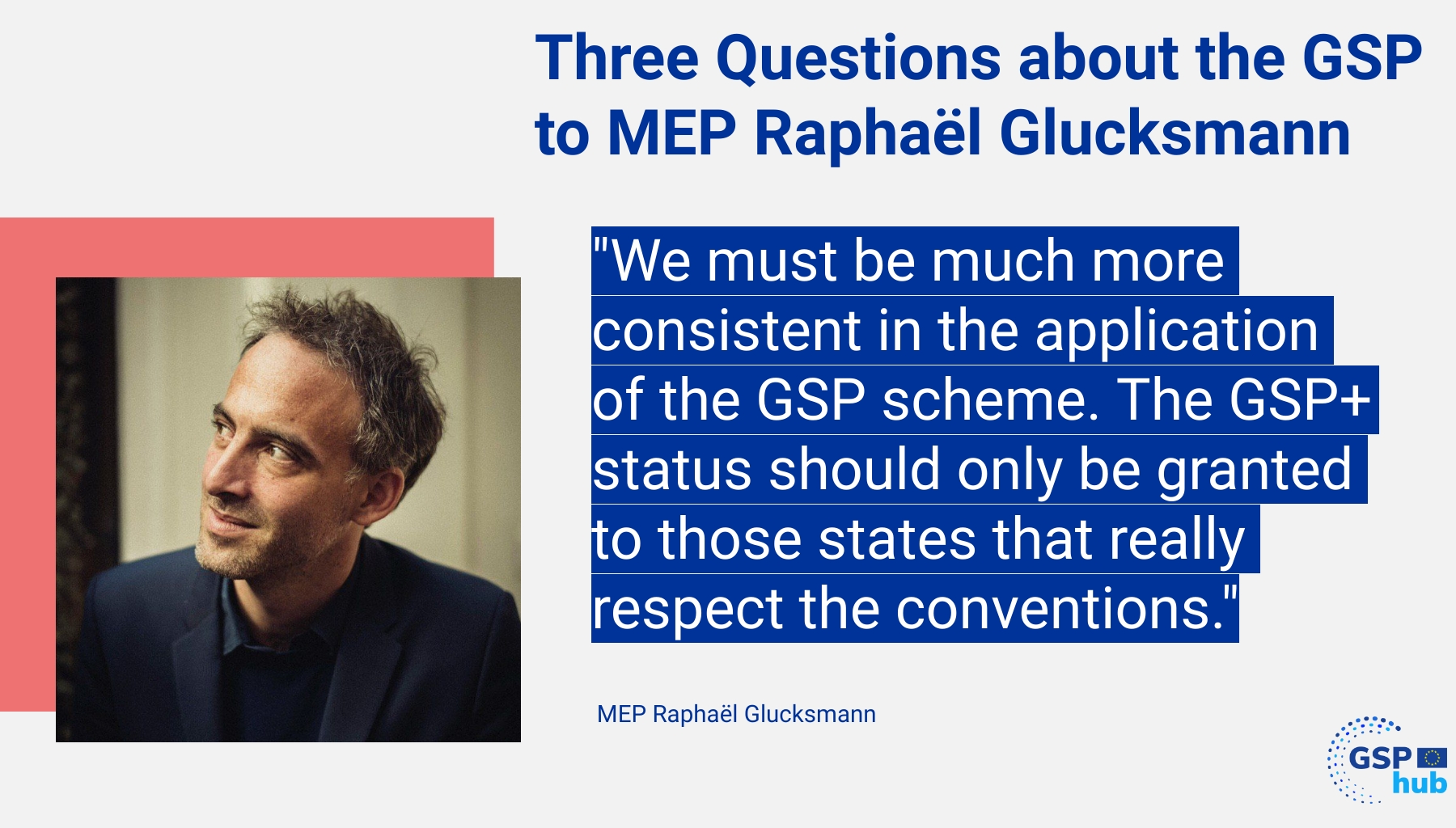 Interview With Mep Raphael Glucksmann Gsphub